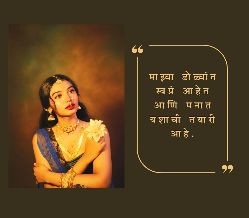 marathi mulgi caption for instagram in saree
