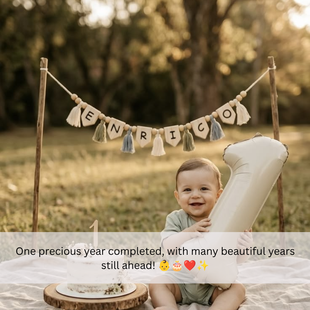 1st Birthday Wishes For Baby Boy From Father