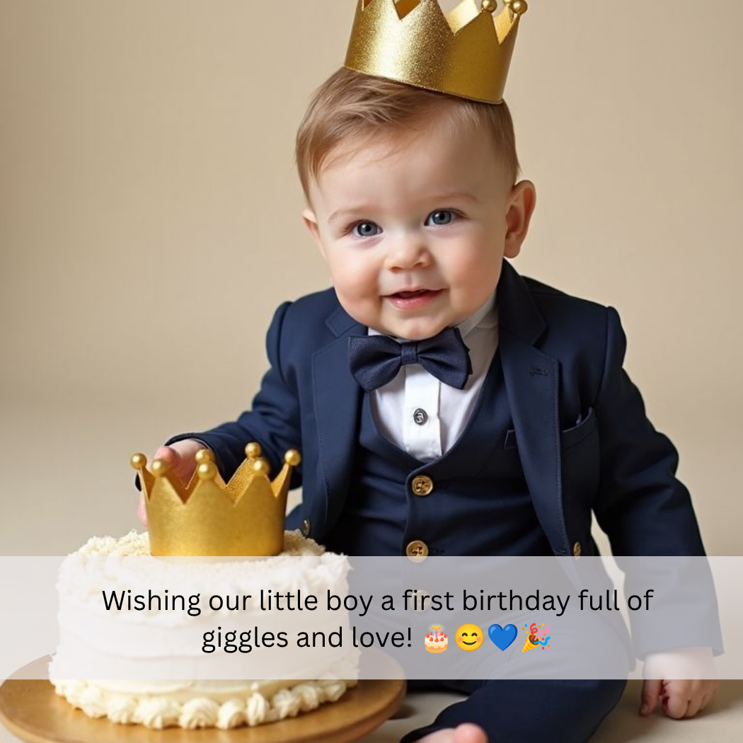 1st Birthday Wishes For Baby Boy In English